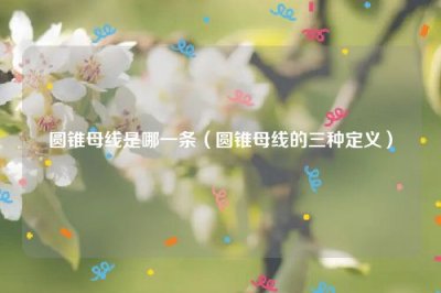 ​圆锥母线是哪一条（圆锥母线的三种定义）