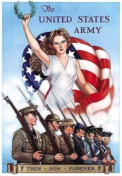 老照片：引人遐想的二战美女宣传画