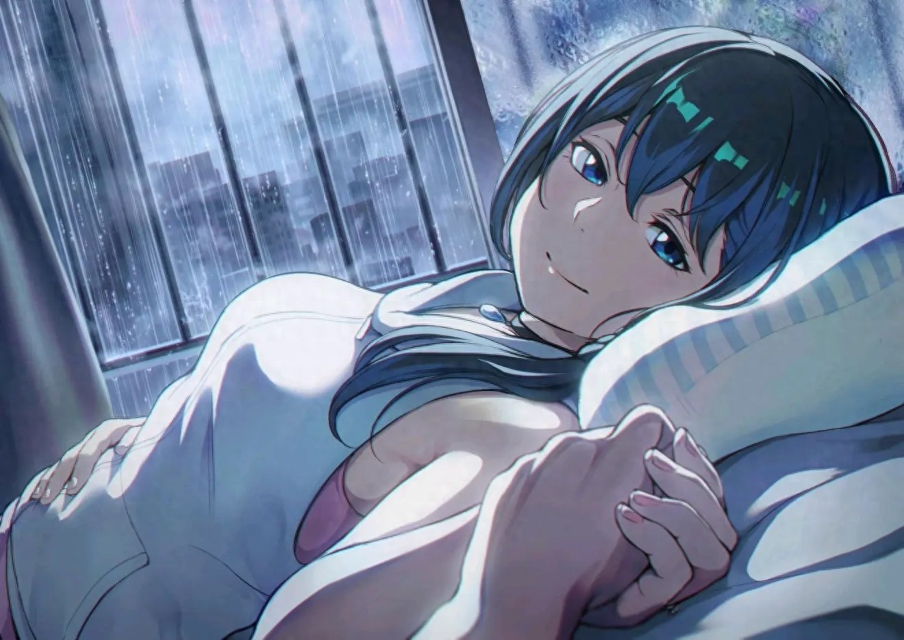 二次元壁纸丨《天气之子》每一帧都是美景，每一张都是世界