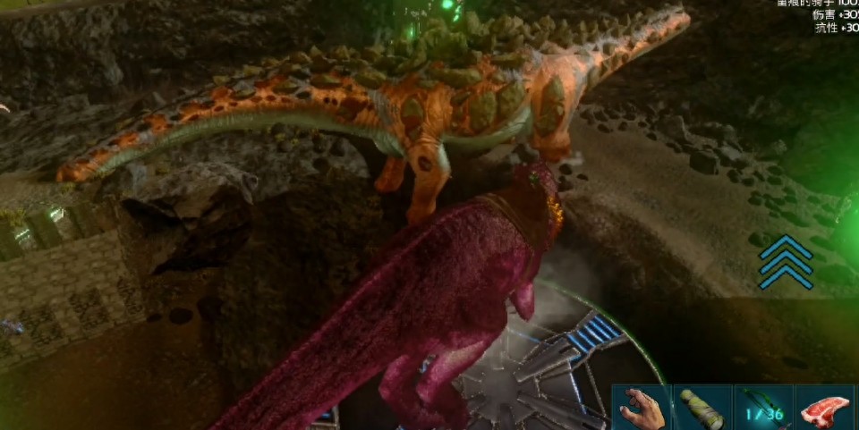 落地秒杀泰坦龙，《方舟：生存进化》手游南方巨兽龙神勇无敌