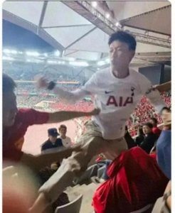 ​哗众取宠？热刺韩国球迷被国足球迷暴打，保安都拦不住合集