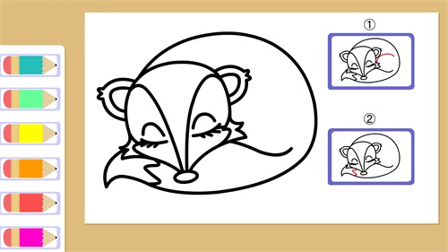 《跟着子樱学画画》动物系列，第五集，狐狸简笔画教程