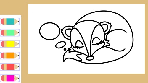 《跟着子樱学画画》动物系列，第五集，狐狸简笔画教程