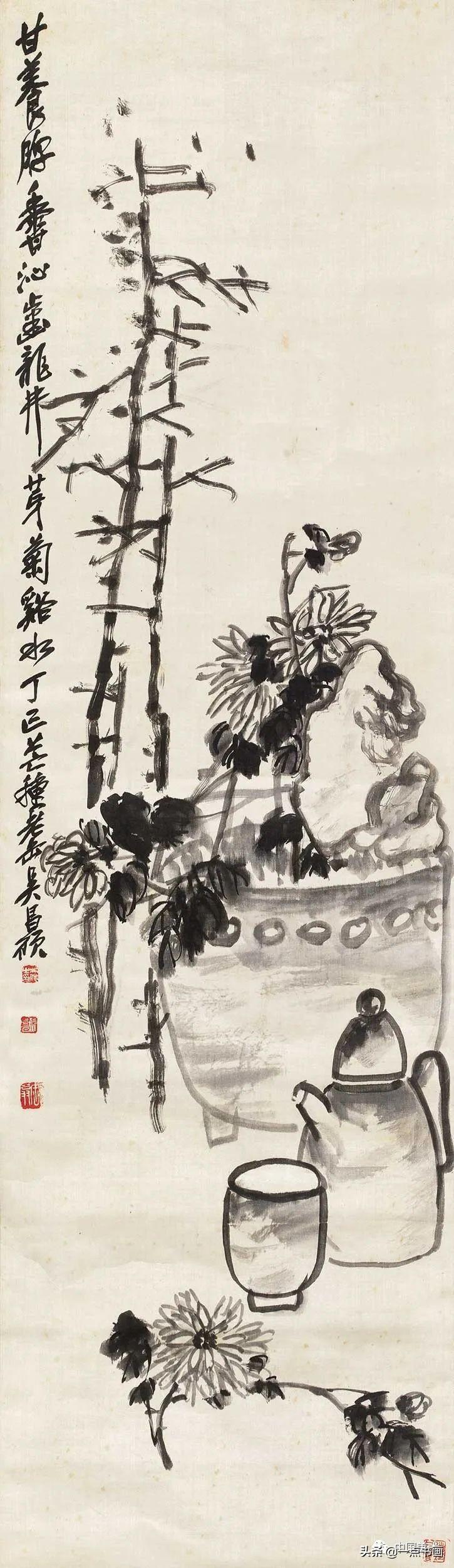 吴昌硕简介及代表作品（吴昌硕 精品80幅欣赏）