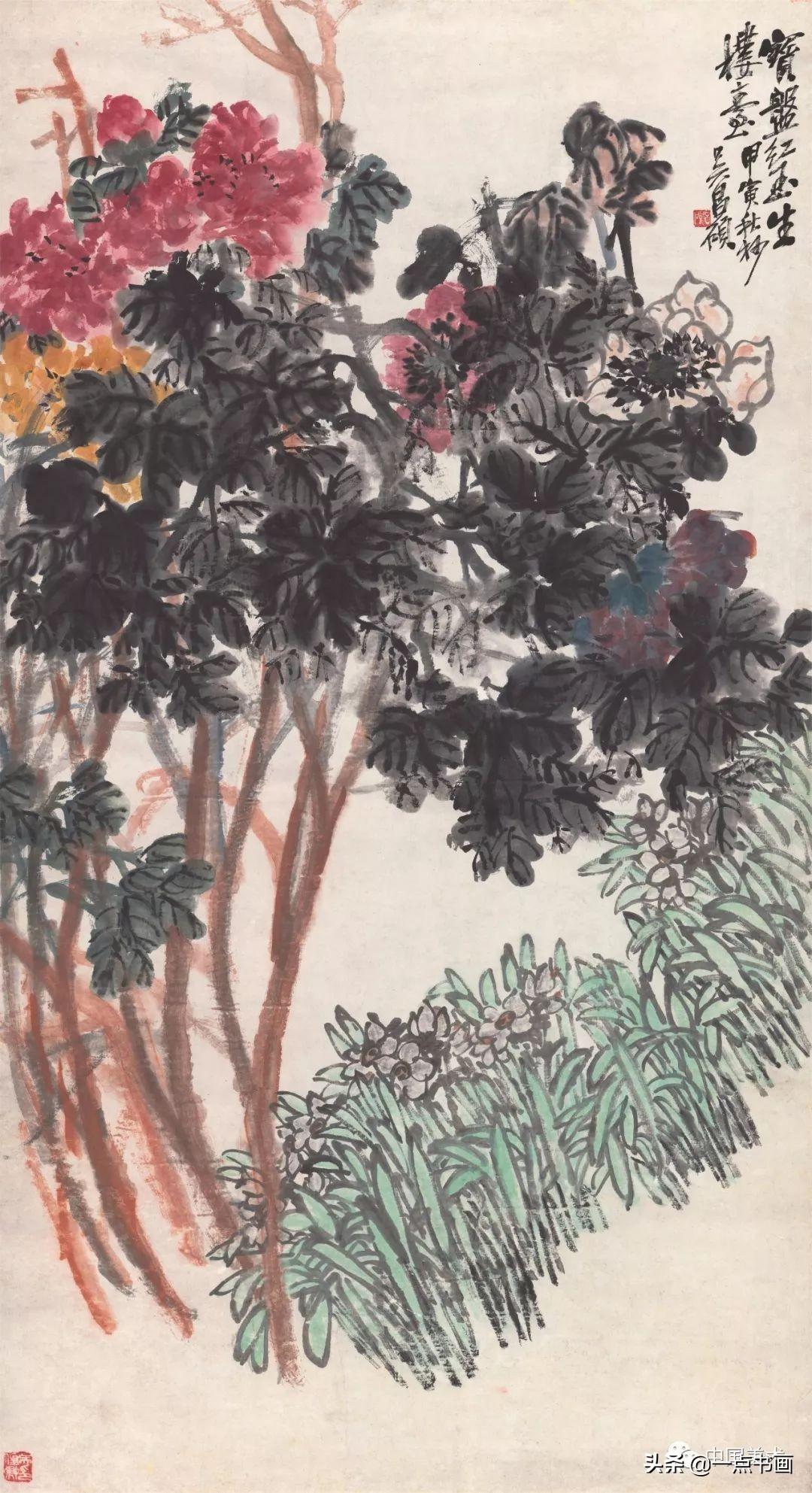 吴昌硕简介及代表作品（吴昌硕 精品80幅欣赏）