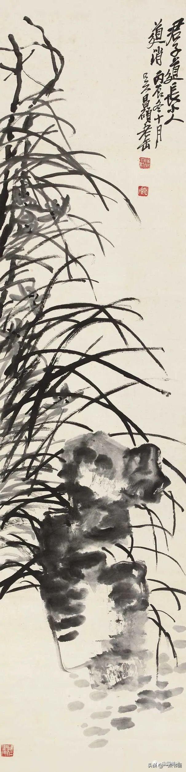 吴昌硕简介及代表作品（吴昌硕 精品80幅欣赏）