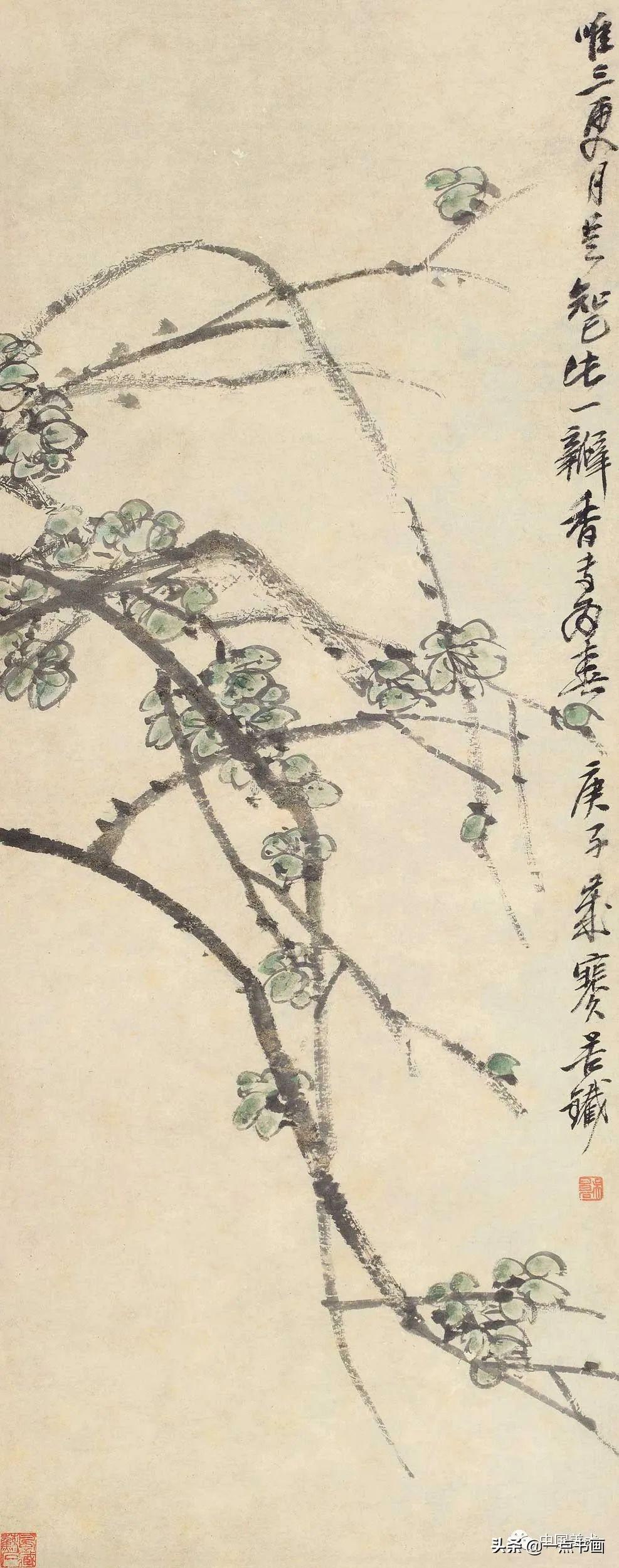 吴昌硕简介及代表作品（吴昌硕 精品80幅欣赏）