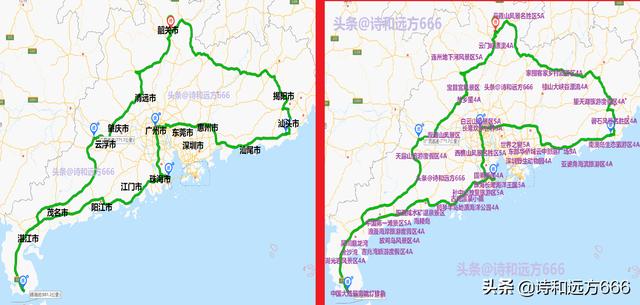 广东环线自驾游攻略路线图（广东自驾攻略一）(1)