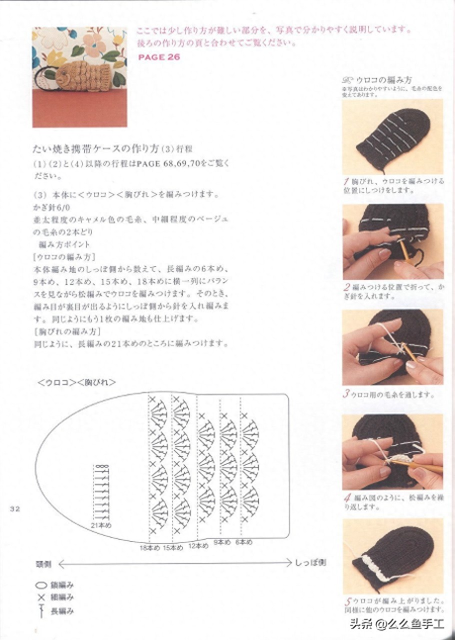 各种钩针包包图解,总有一款你喜欢,值得收藏