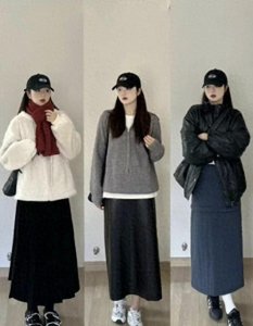 ​女人冬天也要穿“裙子”！参考这24套裙子搭配，时髦不挑身材