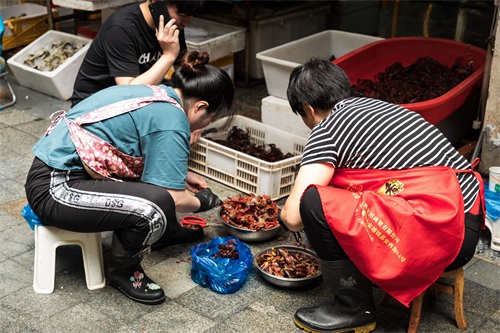 成都青石桥海鲜市场纪实 网友：品种不如武汉华南海鲜市场多