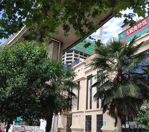 西安方欣海鲜市场实拍:交通畅通,部分围挡