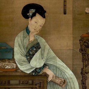 ​《春闺倦读图》：画中隐喻的构建，以及女子读书场景的深意款款