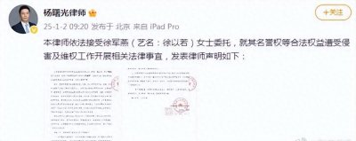 ​徐以若委托律师发布声明：否认网传“殴打”赵露思等不实信息