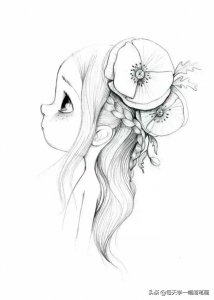 ​每天学一幅简笔画--小清新风格手绘！这画风真是萌化了