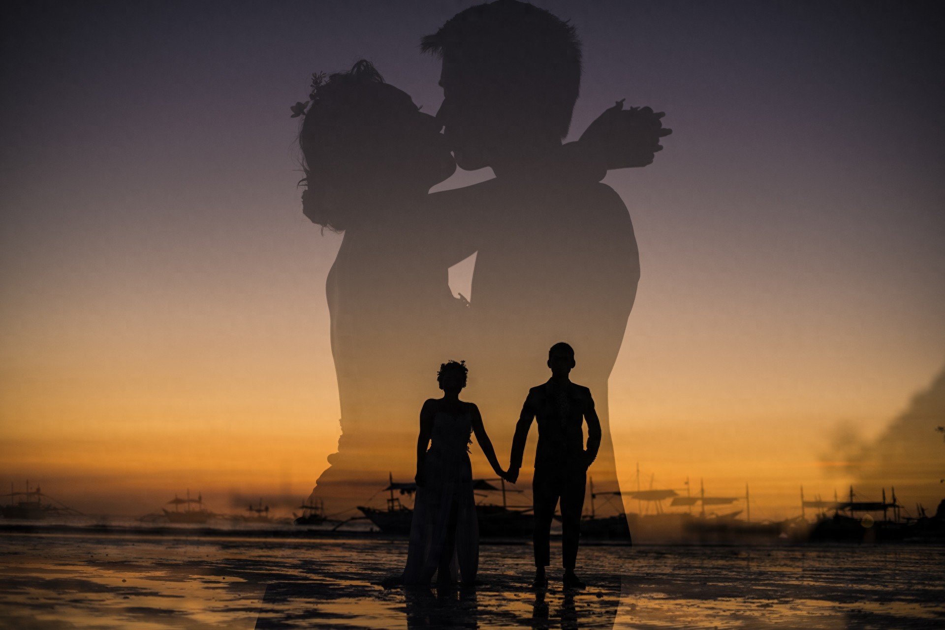 「超赞情侣照」太美了!一定要拍一组这样的“情侣照”