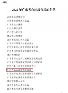 ​贺！大王山国家森林公园入选这个省级名单